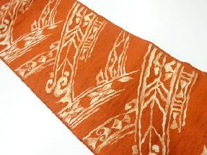 リサイクル　花唐草模様織り出し名古屋帯